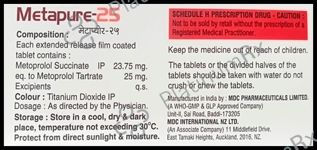 Metapure 25 Tablet ER