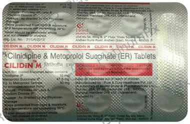 Cilidin M 10/50mg Tablet ER 15s