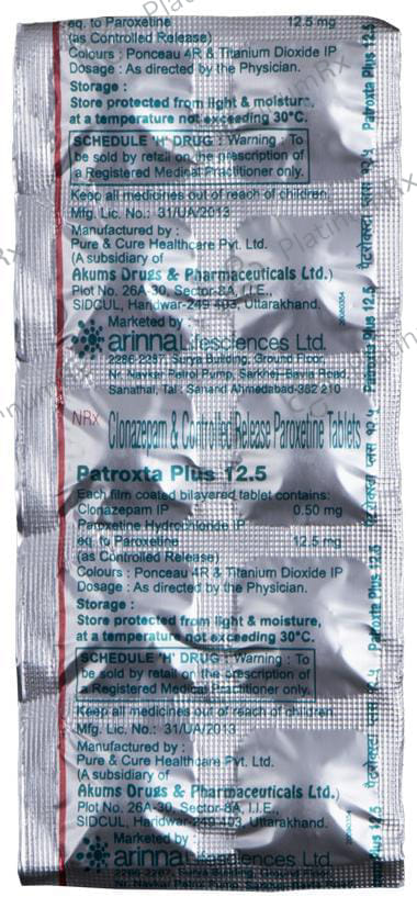 Patroxta Plus 12.5 Tablet CR