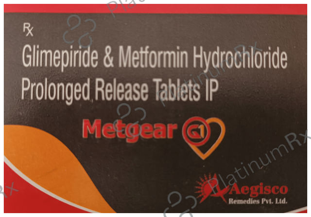Metgear G 1/500mg Tablet PR 10s