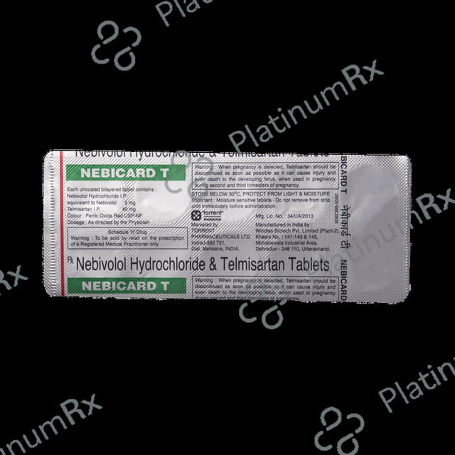Nebicard T 5/40mg Tablet 10s