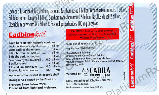 Cadbios Forte Capsule 10s