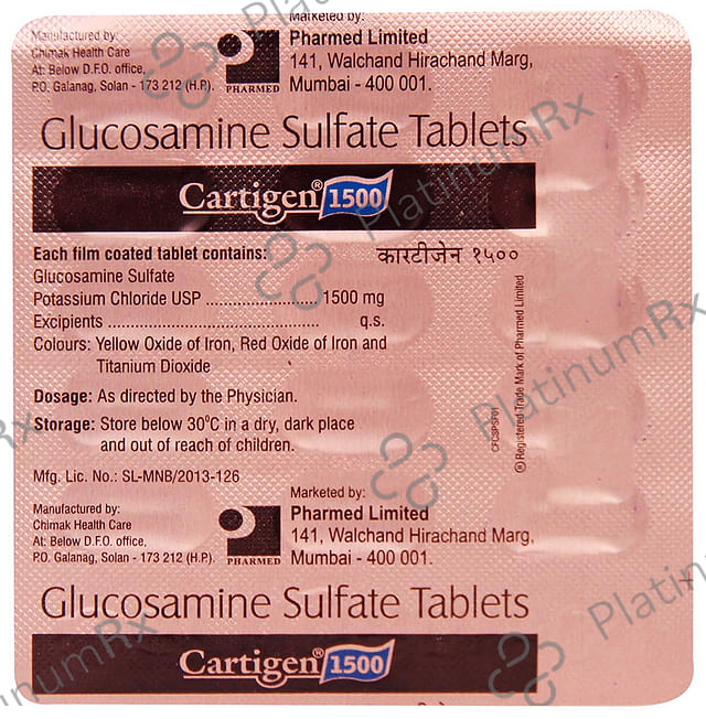 Cartigen 1500mg Tablet 15s