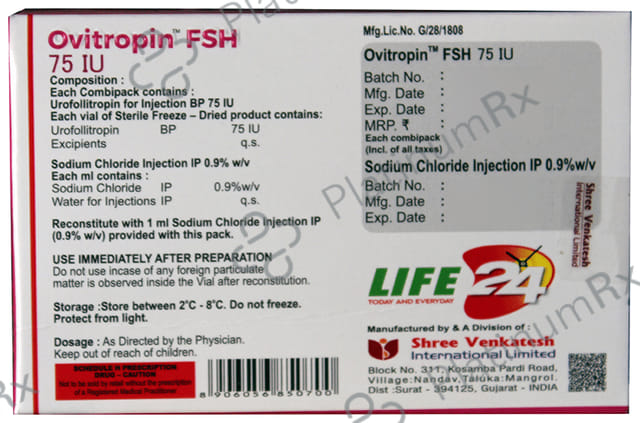 Ovitropin FSH 75IU Injection