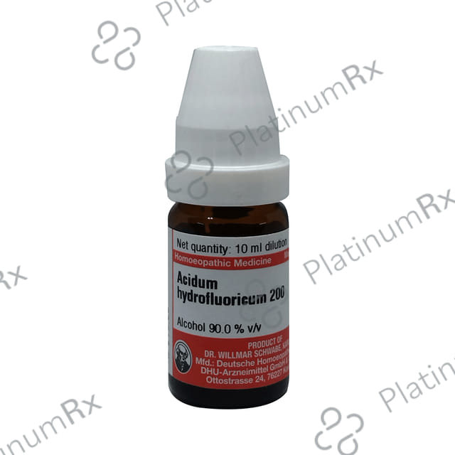 Dr Willmar Schwabe Germany Acidum Hydrofluoricum Dilution 200