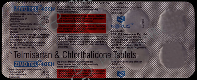 Zivotel CH 40mg/12.5mg Tablet
