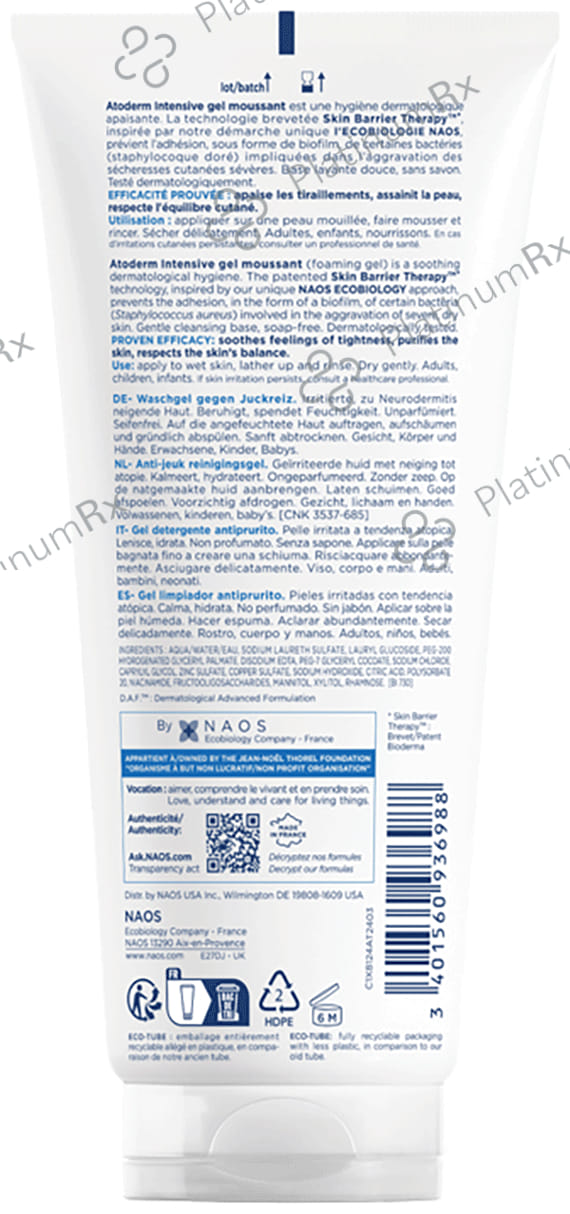 Bioderma Atoderm Intensive Moussant Face 200ml