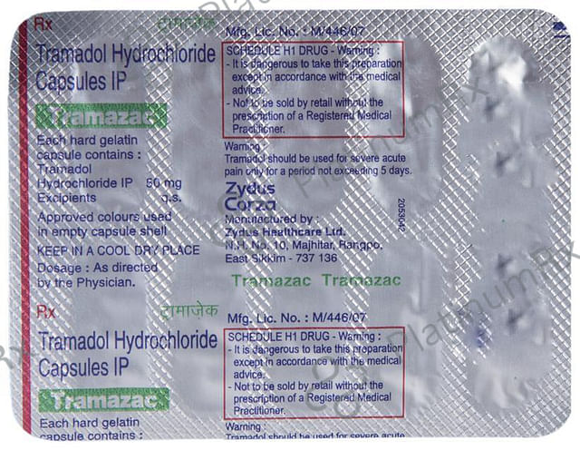 Tramazac 50mg Capsule 10s