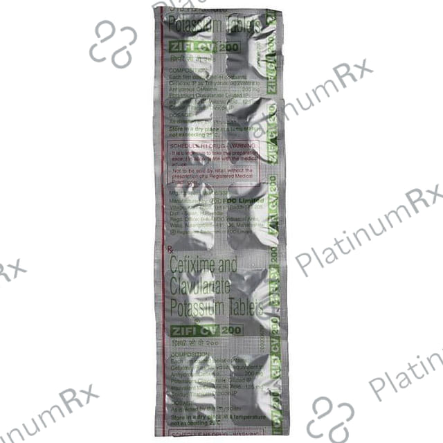 Zifi CV 200 200/125mg Tablet 10s