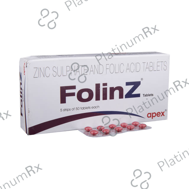 Folinz 5000mcg/20mg Tablet 10s