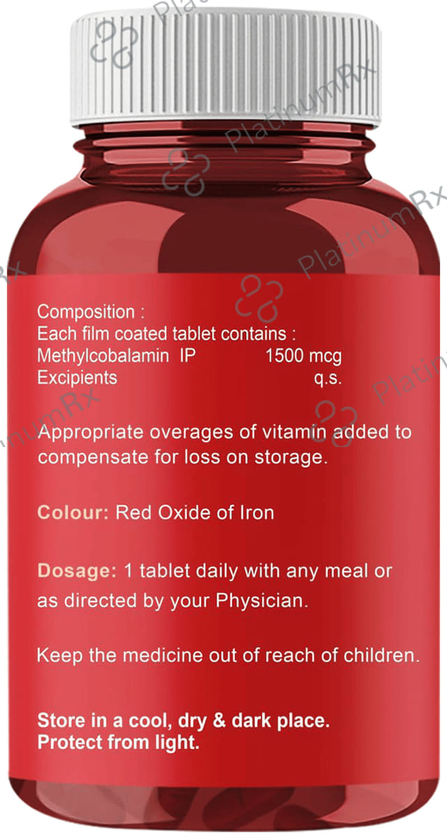 Carbamide Forte Methylcobalamin (Vitamin B12) 1500mcg for Digestion, Brain & Immunity - Tablet