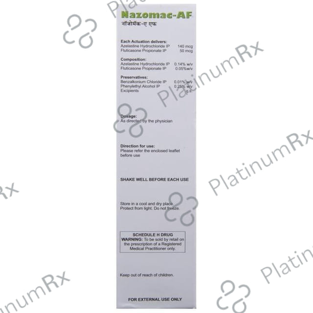 Nazomac AF 140/50mcg Nasal Spray 12ml