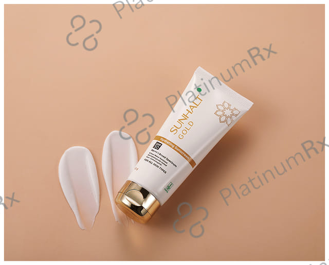 Sunhalt Gold Hydrating Sunscreen SPF 50 PA+++ Cream 60gm