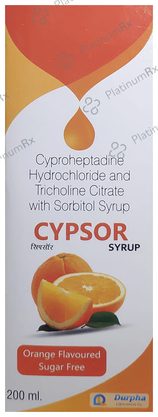 Cypsor Syrup Orange Sugar Free