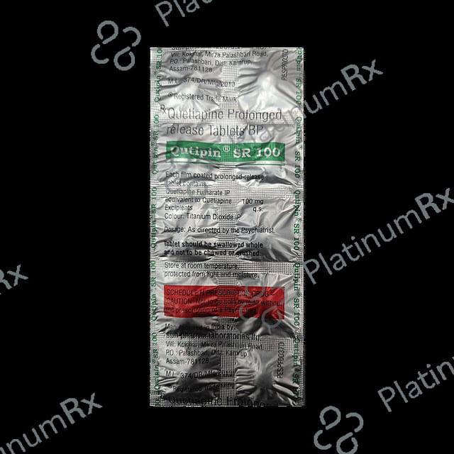 Qutipin SR 100mg Tablet 10s