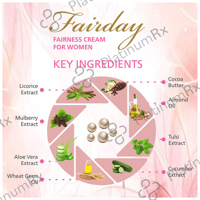 Fairday Fairness Cream for Women (50gm Each) 1 Tube