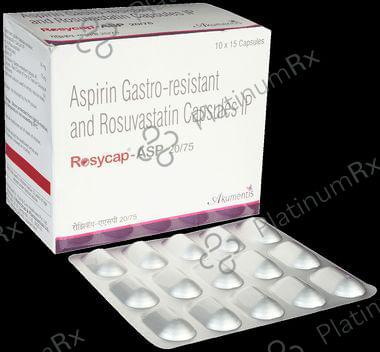 Rosycap ASP 20/75mg Capsule 15s