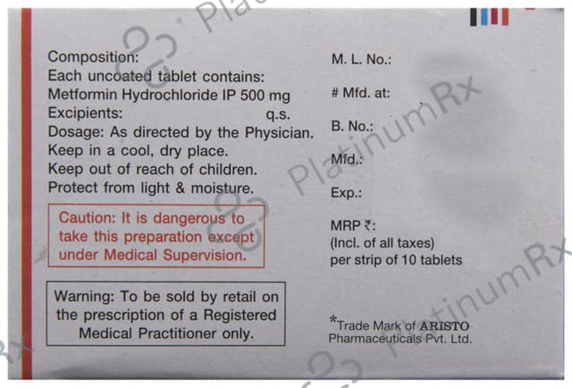 Bigomet 500mg Tablet 10s