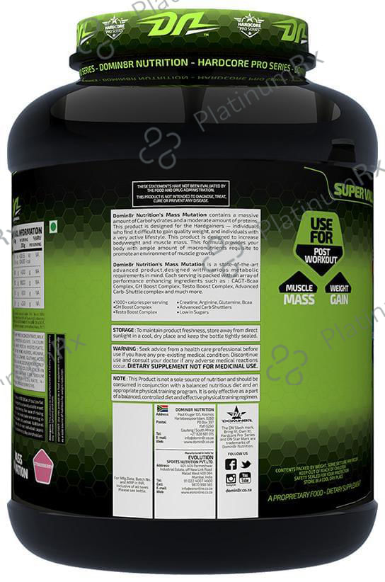 DOMIN8R Mass Mutation Powder Strawberry 5 lb