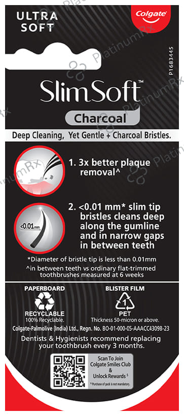 Colgate Slimsoft Charcoal Toothbrush