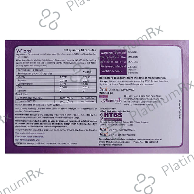 V Flox 500mg Tablet