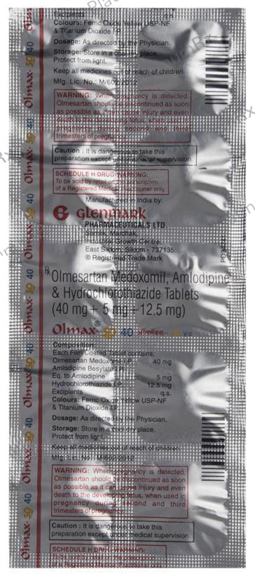 Olmax 3D 40mg Tablet 10s