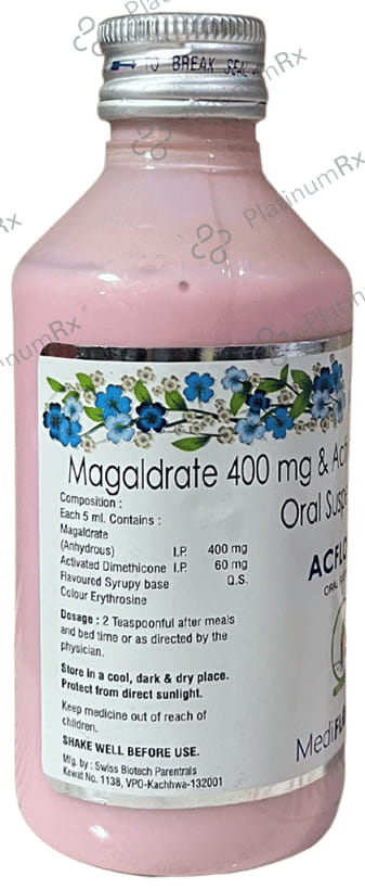 Acflow M 60/400mg Oral Suspension Mint 170ml