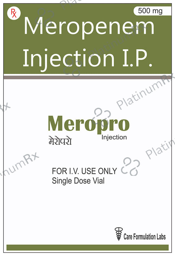 Meropro 500mg Injection