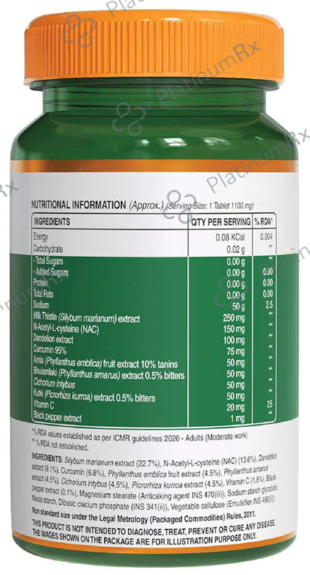Pure Nutrition Milk Thistle Liver Detox Veg Tablet