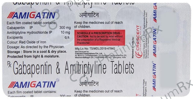 Amigatin 300/10mg Tablet 10s