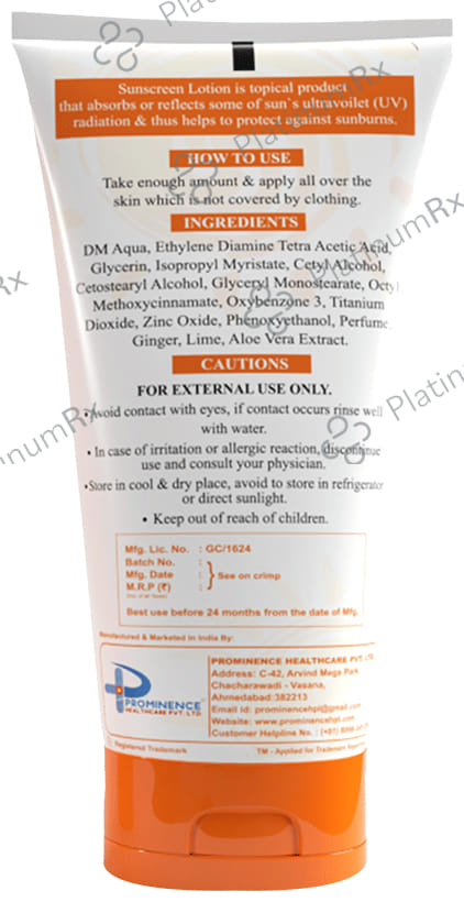 Glosby Daily Care Sunscreen SPF 50++ Lotion 60ml