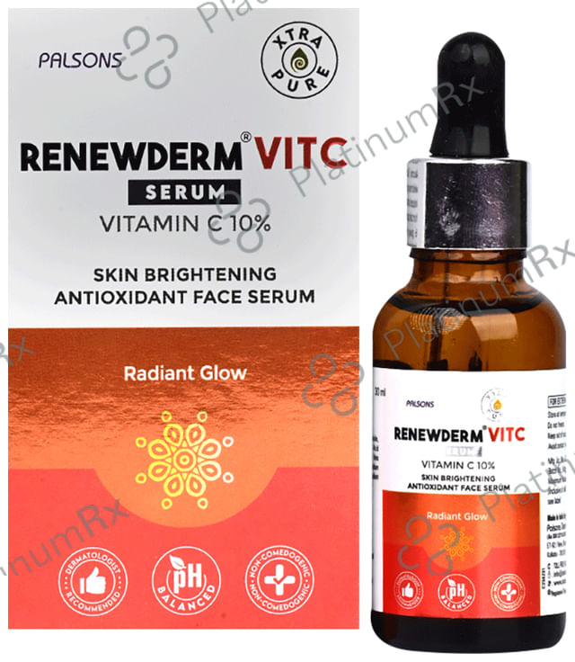Renewderm Vit C Skin Brightening Antioxidant Face Serum 30ml