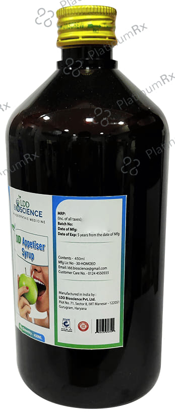 LDD Bioscience LDD Appetiser Syrup 450 ml