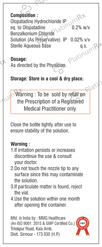 Olocan Eye Drop 5 ml Ophthalmic Solution