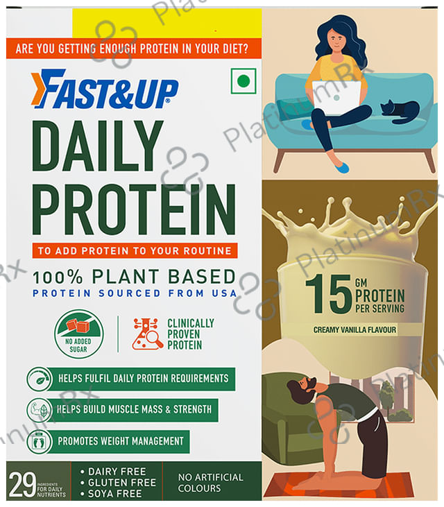 Fast&Up 100% Plant Based Daily Protein Creamy Vanilla