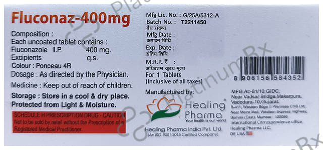 Fluconaz 400mg Tablet