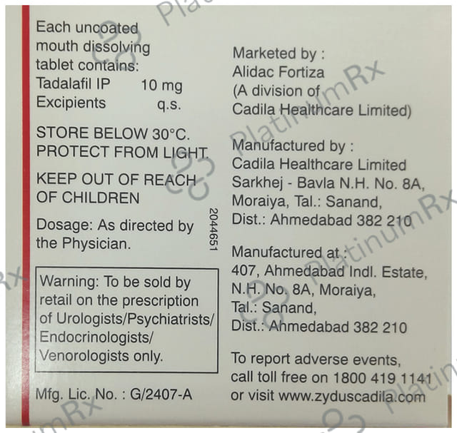 Zydalis MD 10 Tablet