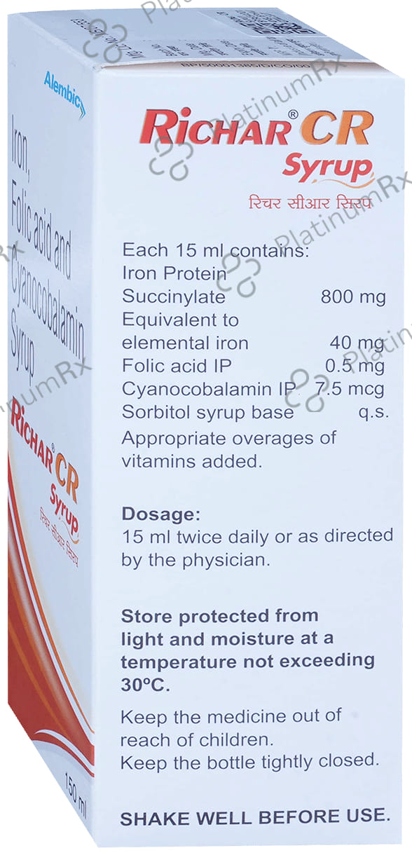 Richar CR 30mg/550mcg Syrup 150ml