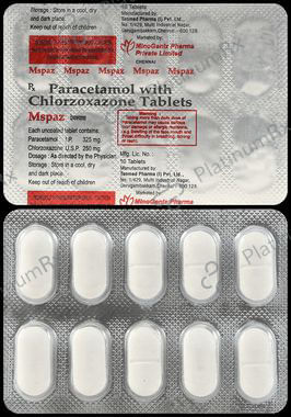 Mspaz 325mg/250mg Tablet