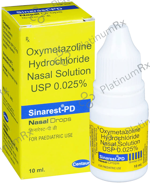 Sinarest PD 0.025% Nasal Drops 10ml