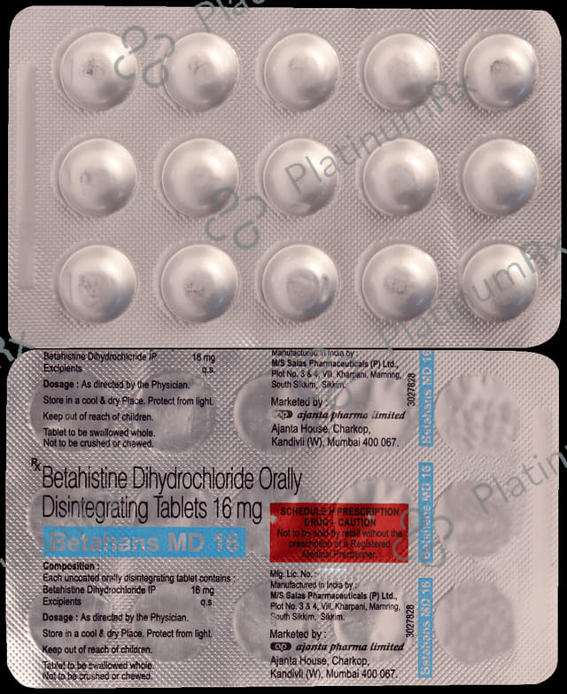 Betahans 16mg Tablet