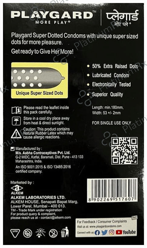 Playgard More Play + Super Dotted Condom Butterscotch