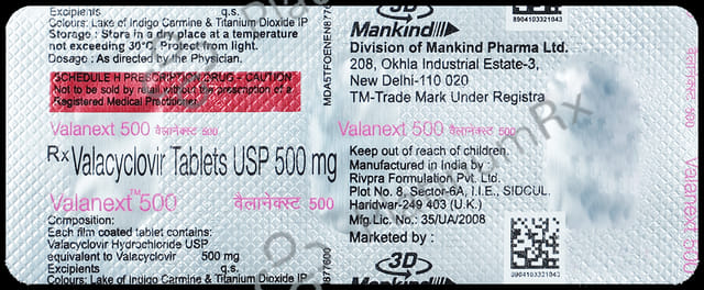 Valanext 500mg Tablet 3s