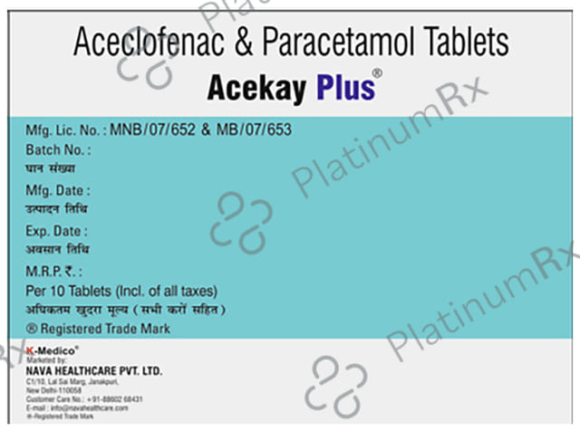 Acekay Plus 100/325mg Tablet 10s
