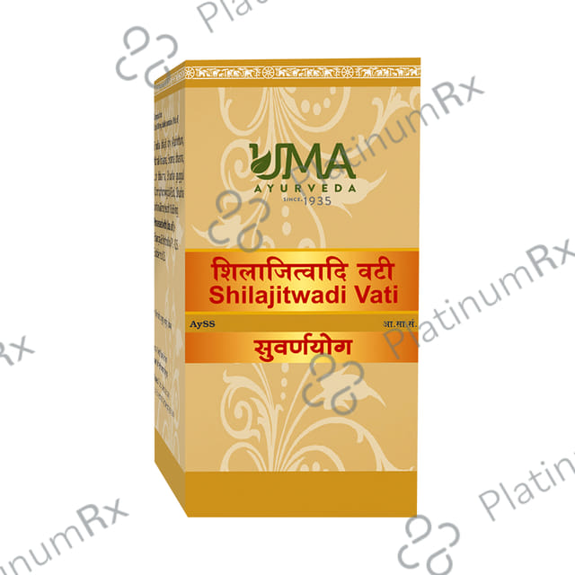 Uma Ayurveda Shilajitwadi Vati (with Gold)