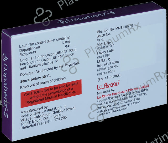 Dapahenz 5mg Tablet 15s