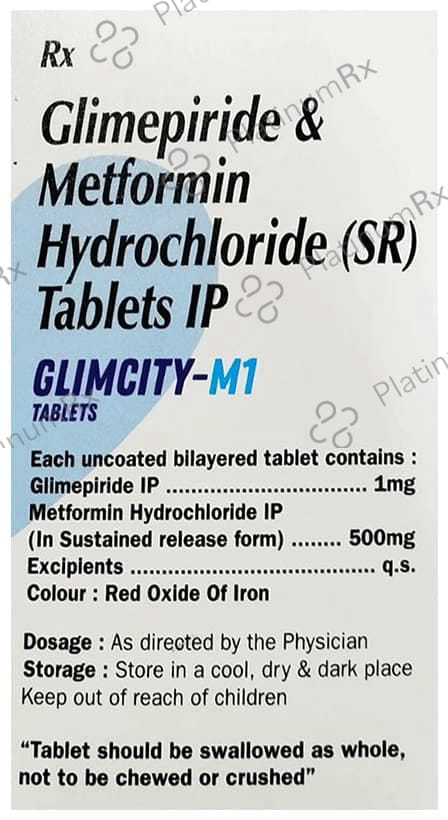 Glimcity M 1 Tablet PR 10s