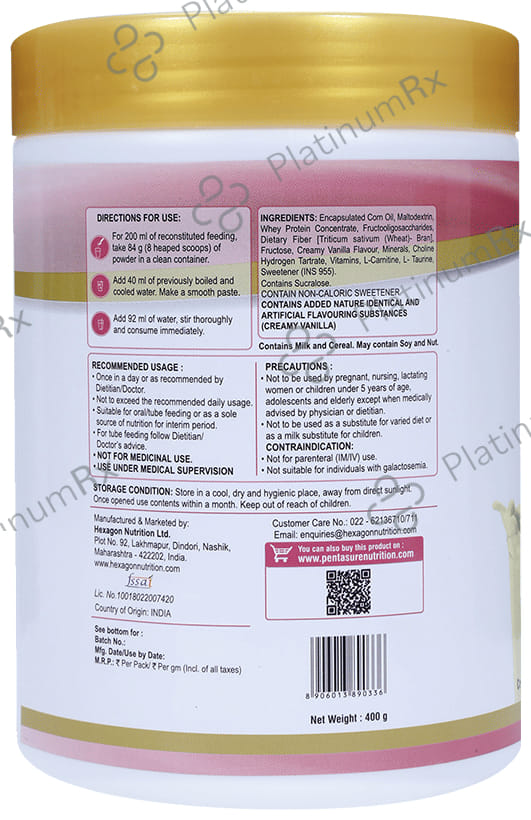 PentaSure Renal Creamy Vanilla Flavour Powder 400gm