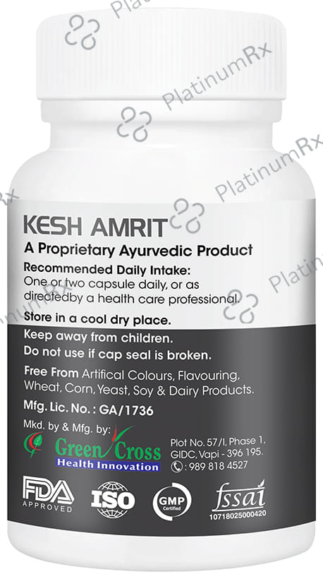 Vitagreen Kesh Amrit 500mg Capsule