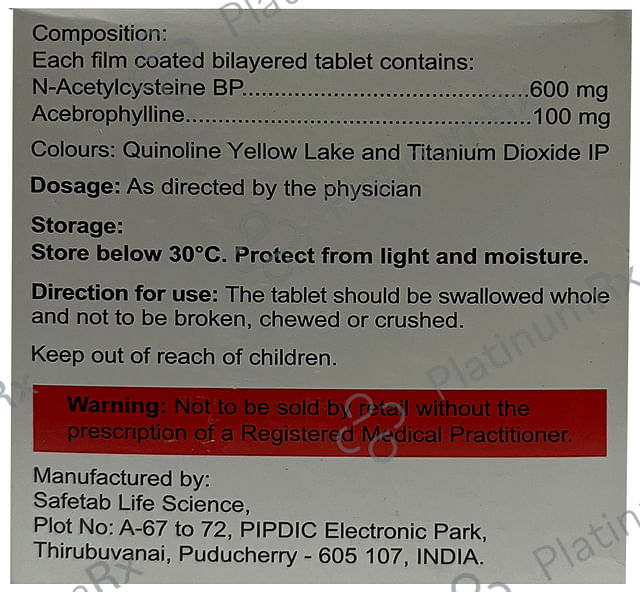 Quicnac AB 100/600mg Tablet 10s